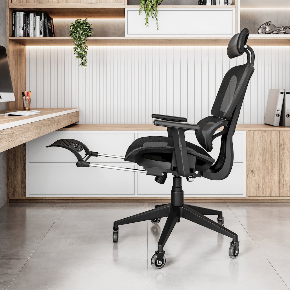 Reclining Ergonomic Chair with Lumbar Support – Office or Gaming Chair. Picture 11