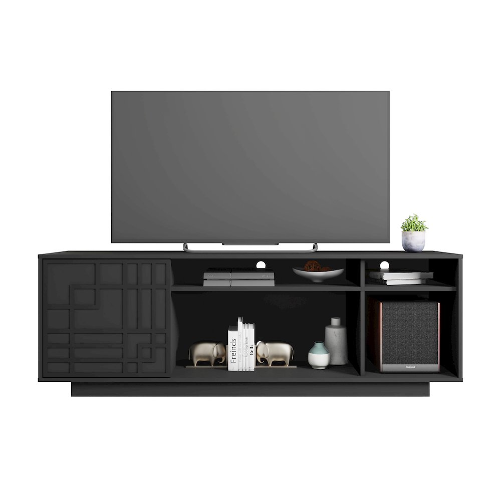 Techni Mobili Contemporary TV Stand for TV’s Up to 70”, Black. Picture 5