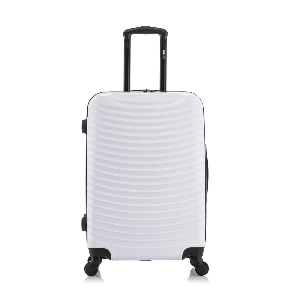 DUKAP Adly Lightweight Hardside Spinner 24 inch White. Picture 2
