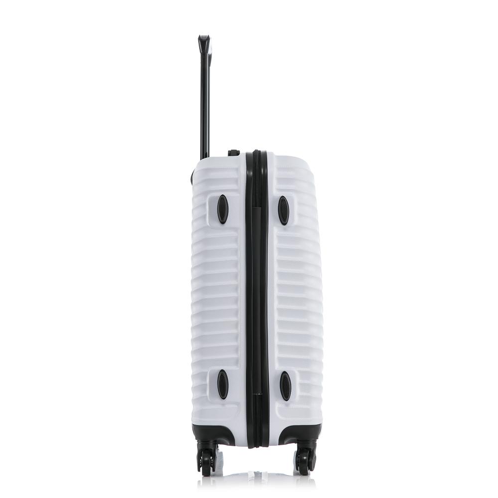 DUKAP Adly Lightweight Hardside Spinner 24 inch White. Picture 7