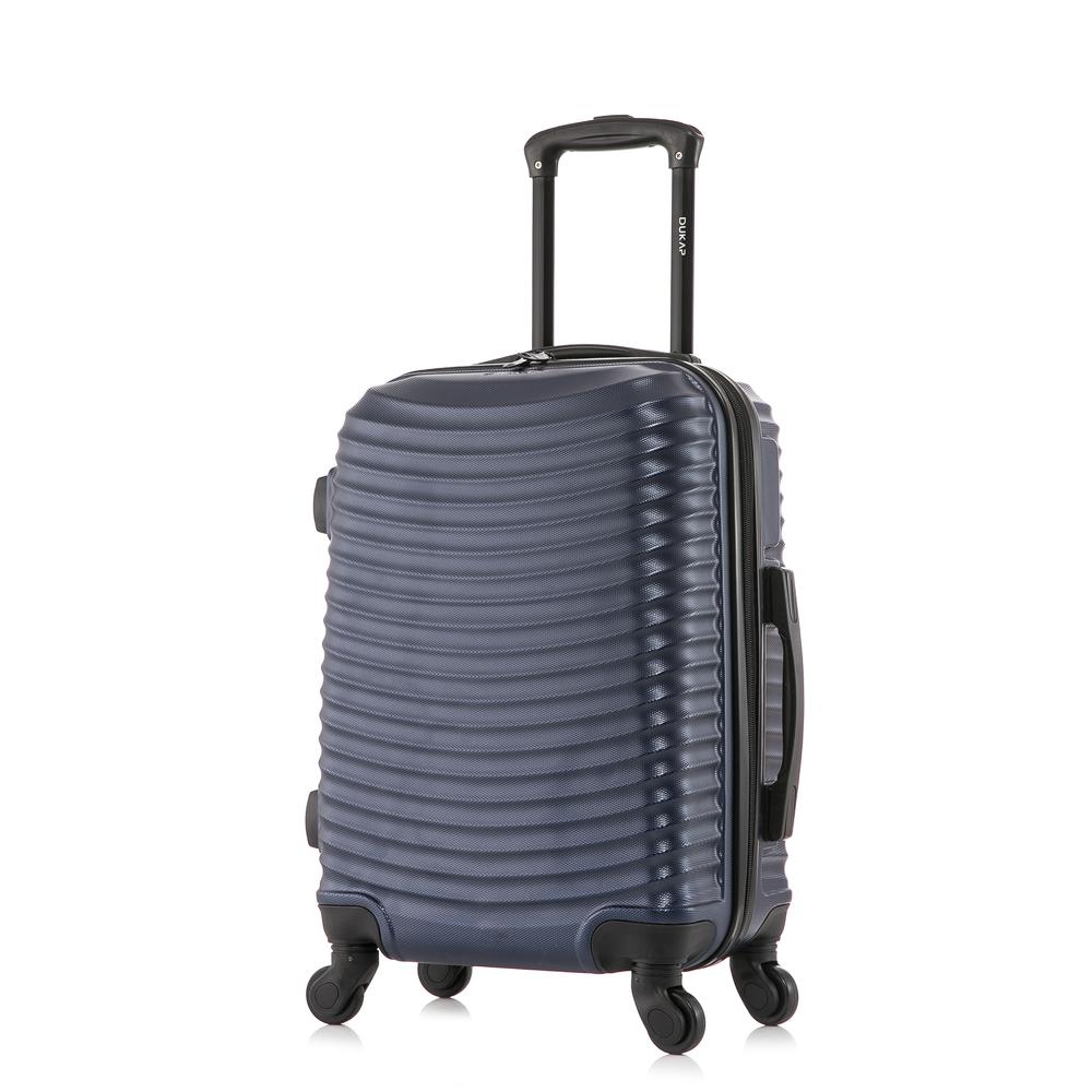 DUKAP Adly Lightweight Hardside Spinner 20 inch Blue. Picture 1