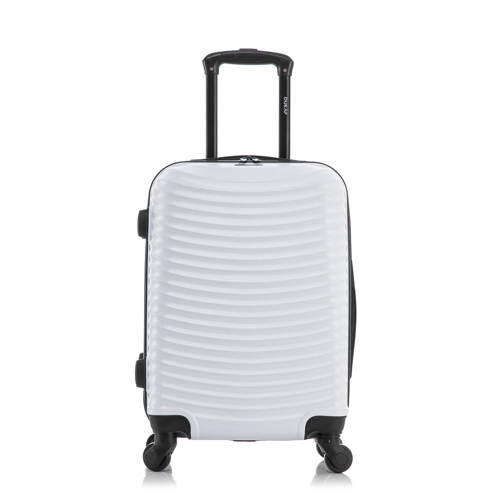 DUKAP Adly Lightweight Hardside Spinner 20 inch White. Picture 2
