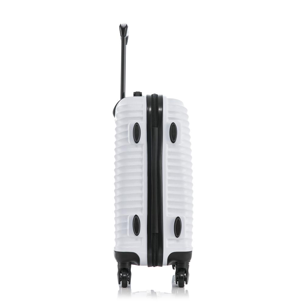 DUKAP Adly Lightweight Hardside Spinner 20 inch White. Picture 6