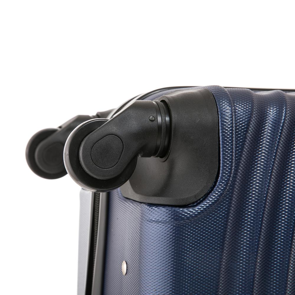 DUKAP Adly Lightweight Hardside Spinner 3 Piece set  20'',24'', 28'' Blue. Picture 5