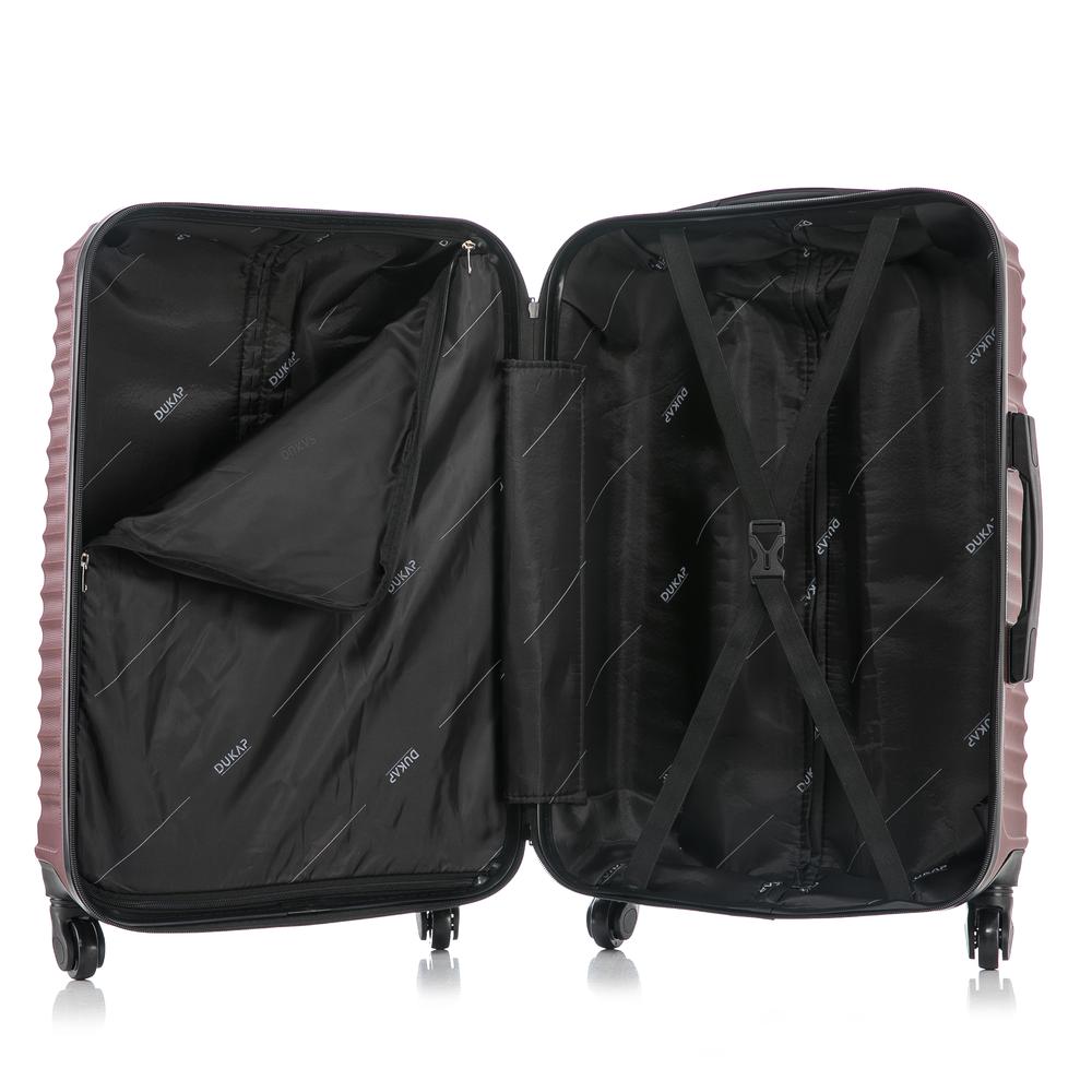 DUKAP Adly Lightweight Hardside Spinner 3 Piece set  20'',24'', 28'' Wine. Picture 4