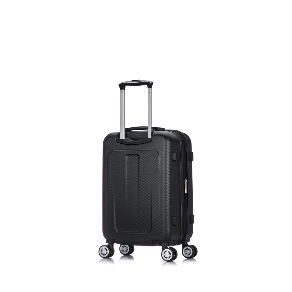 DUKAP Crypto Lightweight Hardside Spinner 20 inch Black. Picture 1