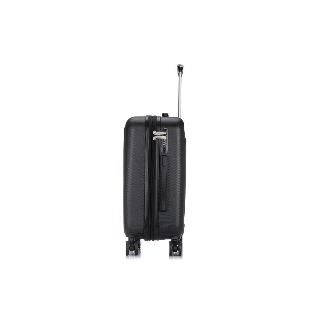 DUKAP Crypto Lightweight Hardside Spinner 20 inch Black. Picture 4