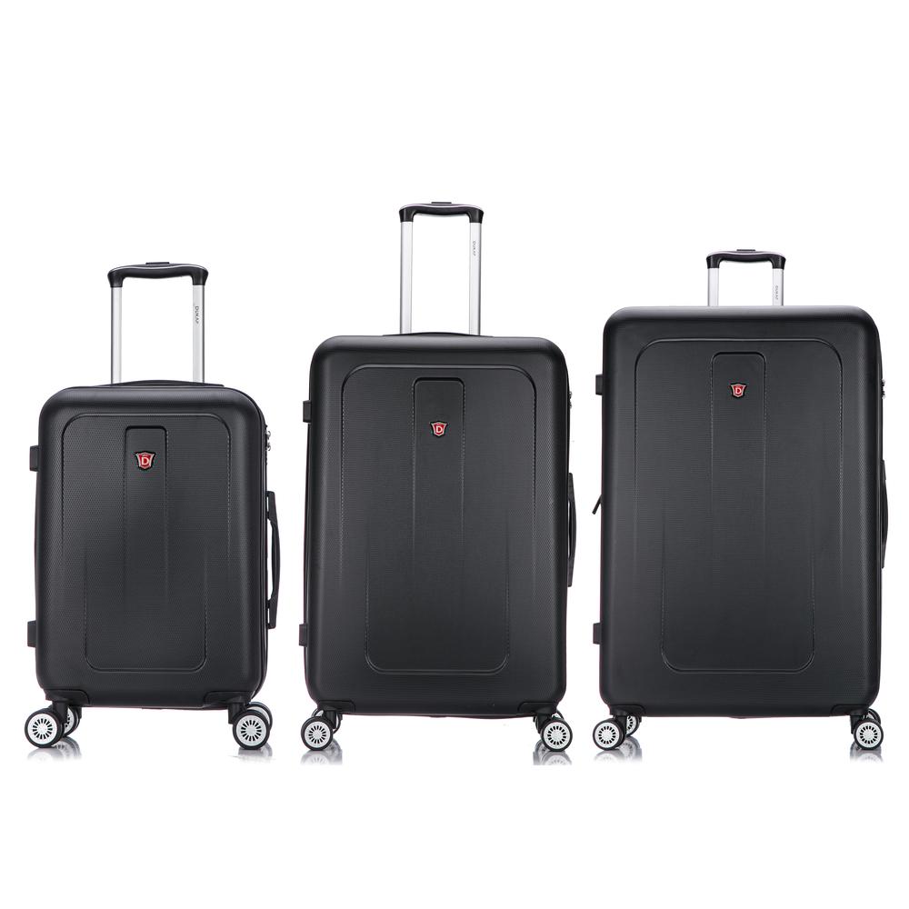 DUKAP Crypto Lightweight Hardside 3 piece set 20''/28''/32'' Black. Picture 8