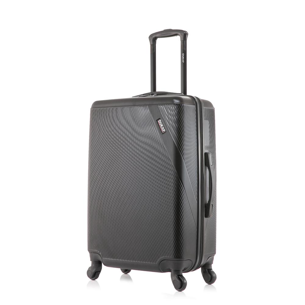 DUKAP Discovery Lightweight Hardside Spinner 24 inch Black. Picture 4