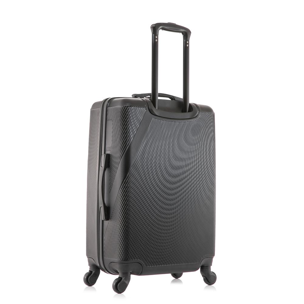 DUKAP Discovery Lightweight Hardside Spinner 24 inch Black. Picture 7