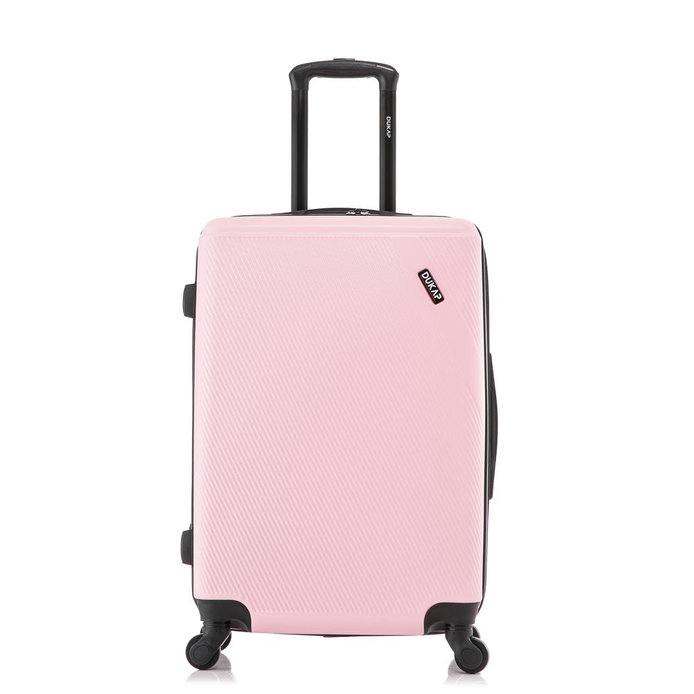 DUKAP Discovery Lightweight Hardside Spinner 24 inch Pink. Picture 3