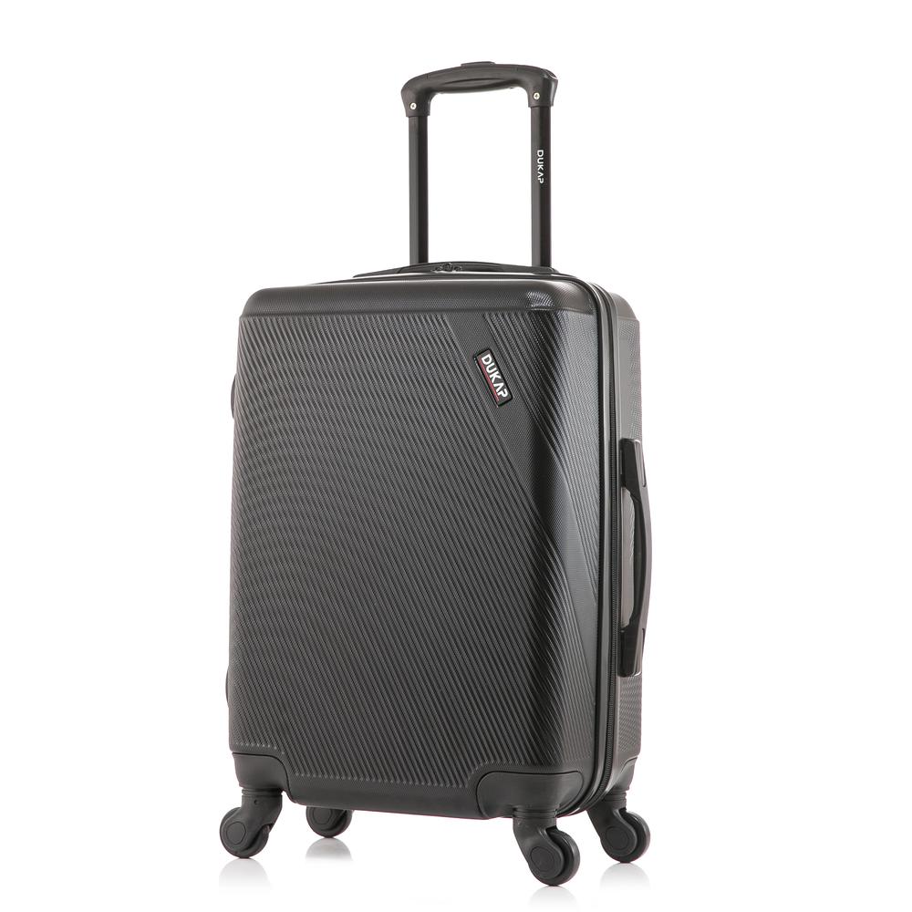 DUKAP Discovery Lightweight Hardside Spinner 20 inch Black. Picture 4