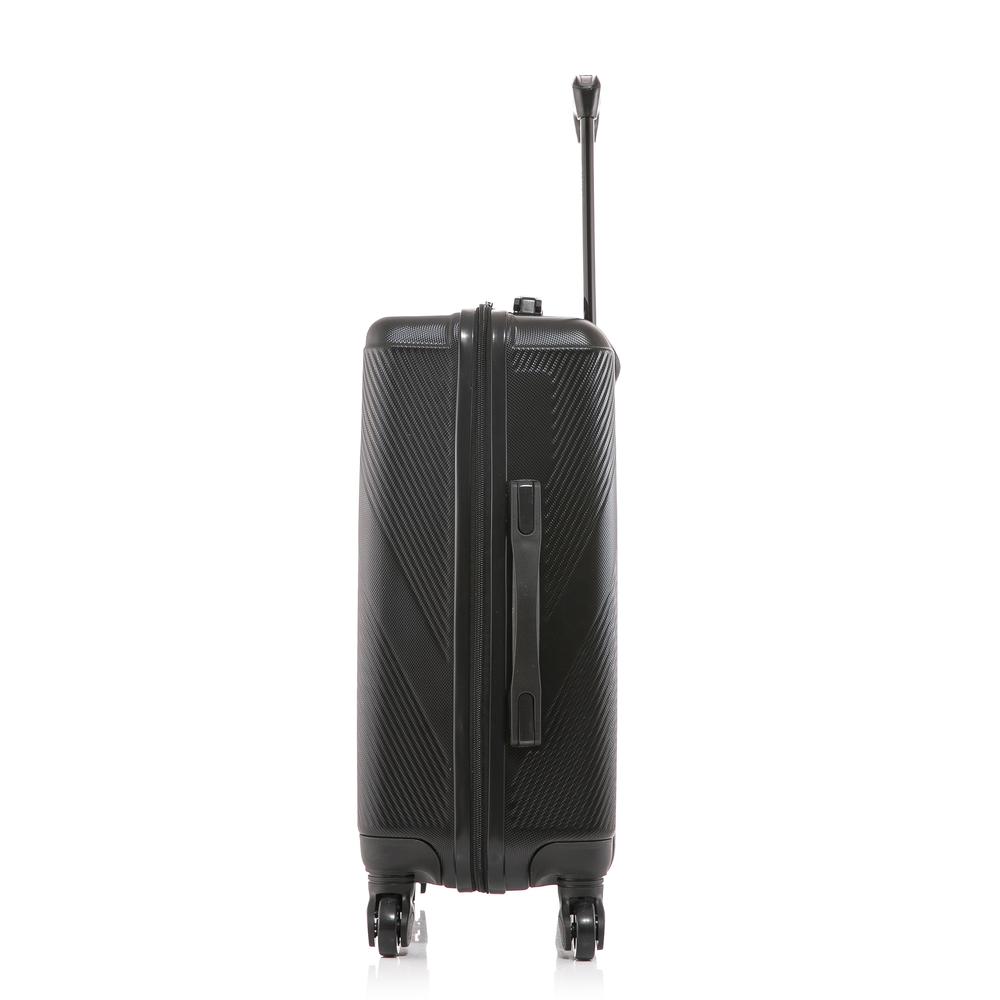 DUKAP Discovery Lightweight Hardside Spinner 20 inch Black. Picture 7