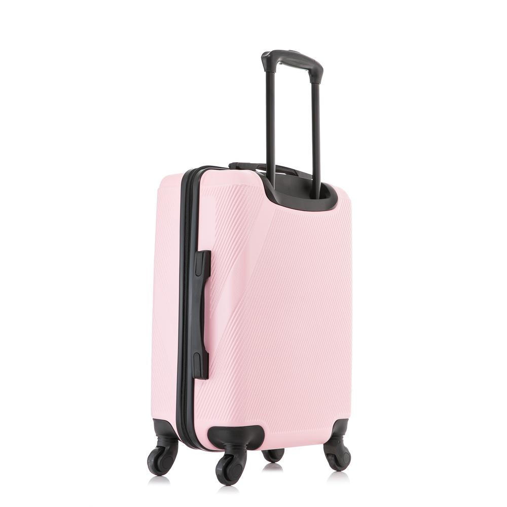 DUKAP Discovery Lightweight Hardside Spinner 20 inch Pink. Picture 3