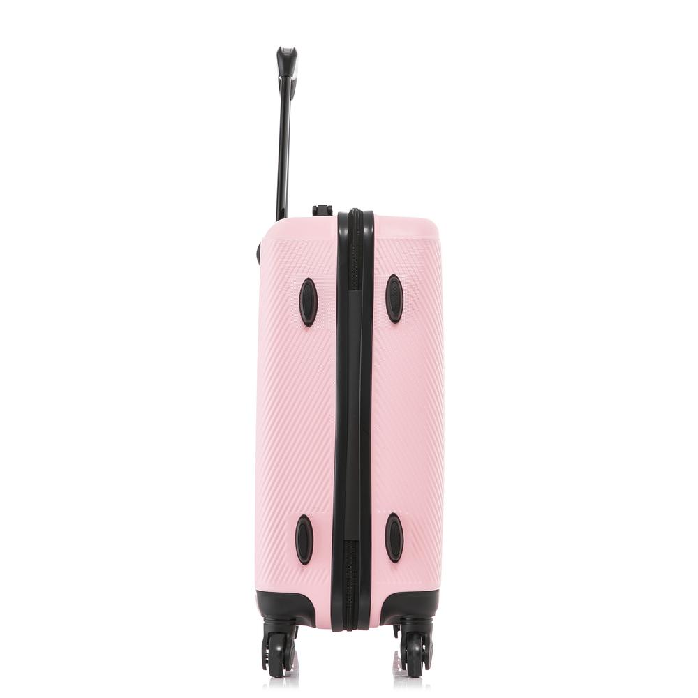 DUKAP Discovery Lightweight Hardside Spinner 20 inch Pink. Picture 8
