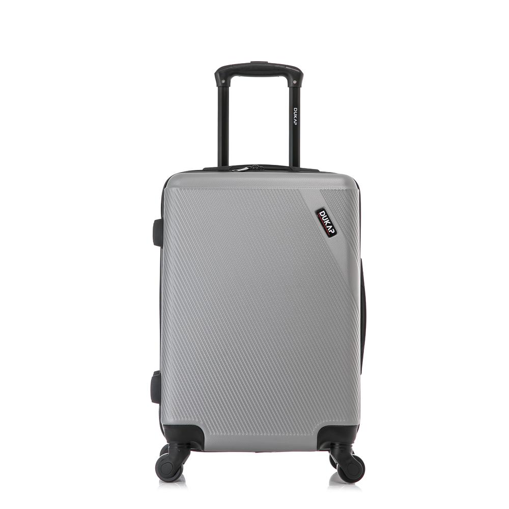DUKAP Discovery Lightweight Hardside Spinner 20 inch Silver. Picture 2