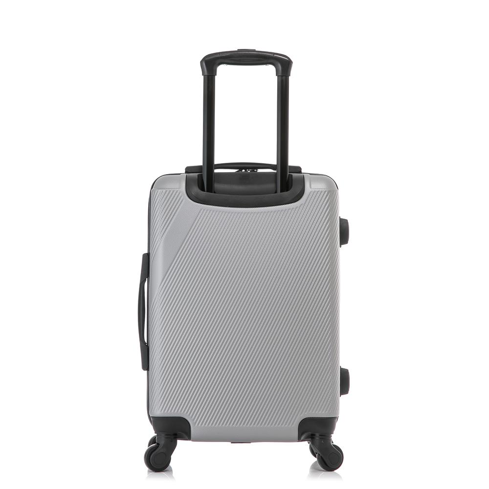 DUKAP Discovery Lightweight Hardside Spinner 20 inch Silver. Picture 8