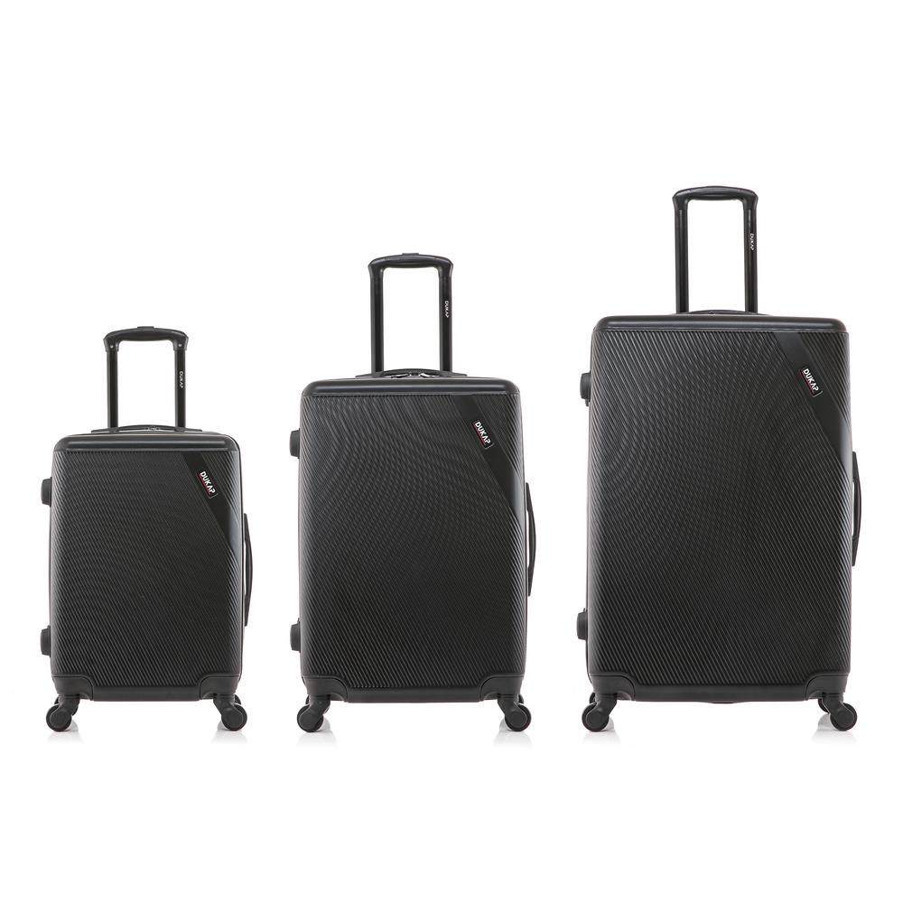 DUKAP Discovery Lightweight Hardside Spinner 3-Piece set  20'',24'', 28'' Black. Picture 2