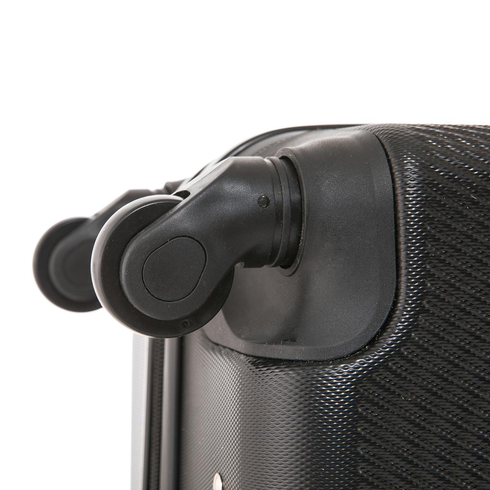DUKAP Discovery Lightweight Hardside Spinner 3-Piece set  20'',24'', 28'' Black. Picture 4