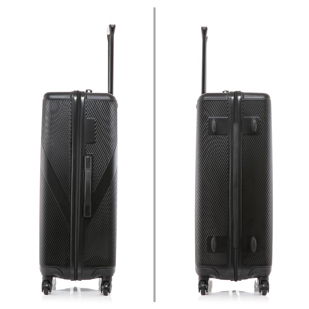 DUKAP Discovery Lightweight Hardside Spinner 3-Piece set  20'',24'', 28'' Black. Picture 5