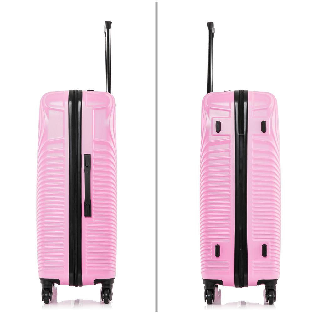DUKAP Inception Lightweight Hardside Spinner 28 inch Pink. Picture 5