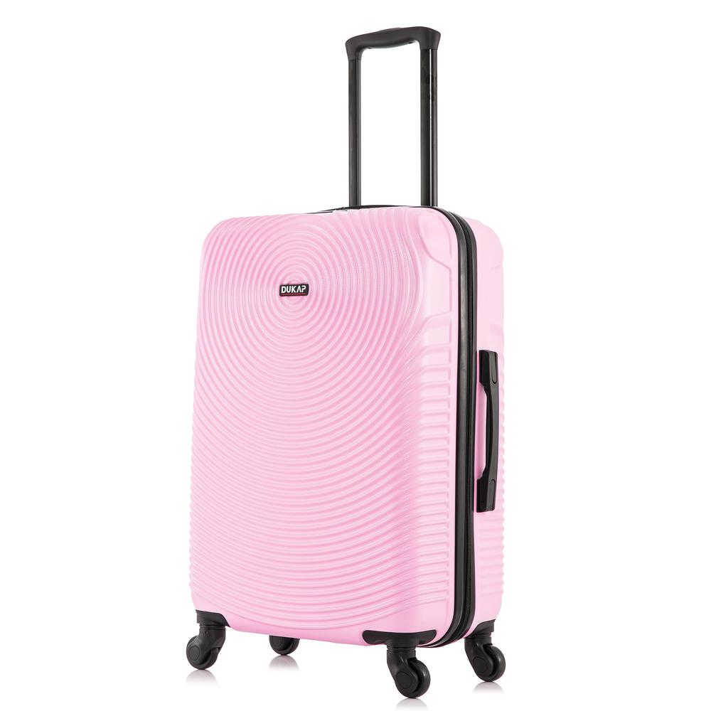 DUKAP Inception Lightweight Hardside Spinner 24 inch Pink. Picture 1