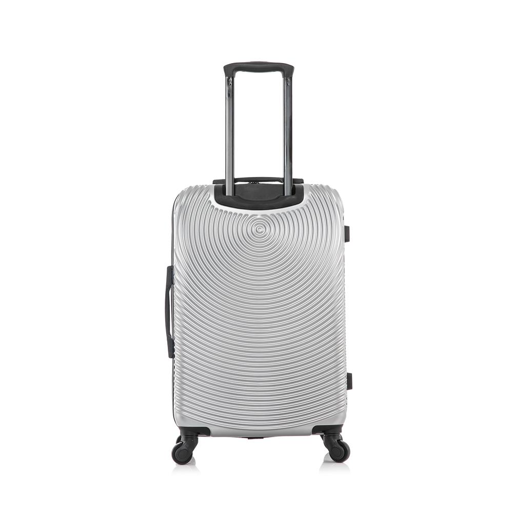 DUKAP Inception Lightweight Hardside Spinner 24 inch Silver. Picture 8