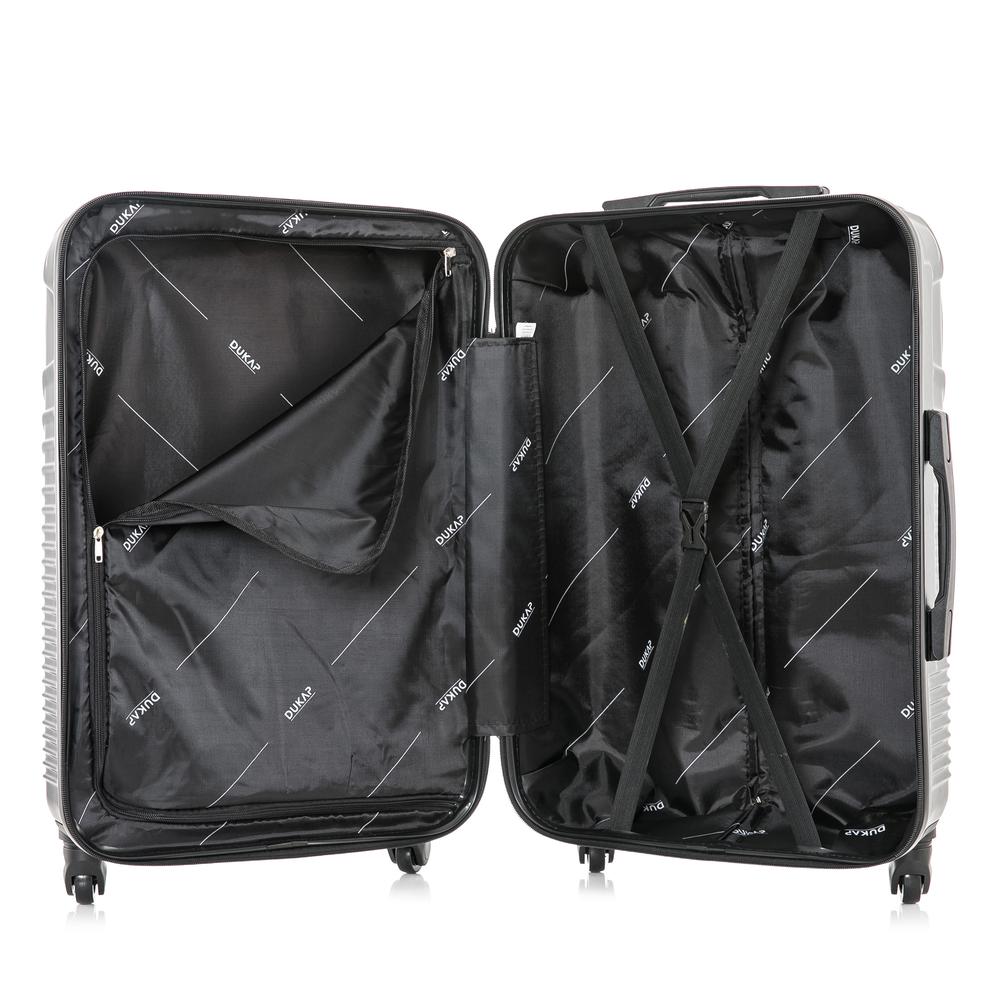 DUKAP Inception Lightweight Hardside Spinner 20 inch Black. Picture 4