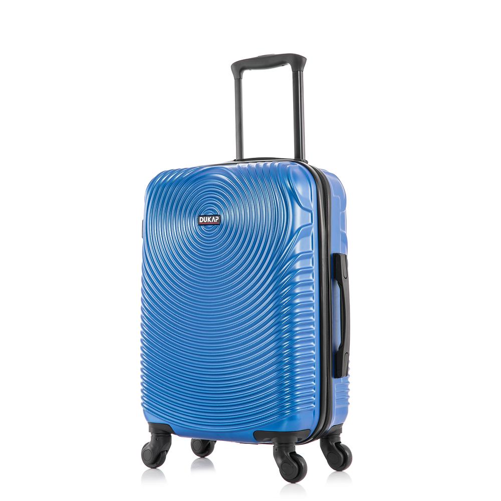 DUKAP Inception Lightweight Hardside Spinner 20 inch Blue. Picture 1