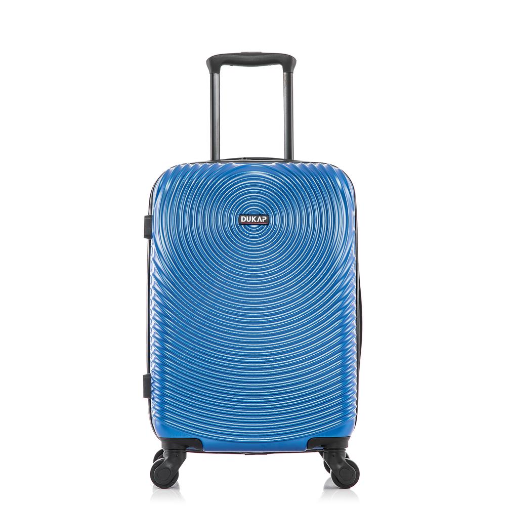 DUKAP Inception Lightweight Hardside Spinner 20 inch Blue. Picture 3