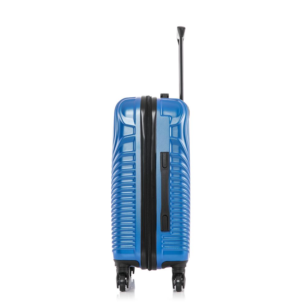 DUKAP Inception Lightweight Hardside Spinner 20 inch Blue. Picture 4