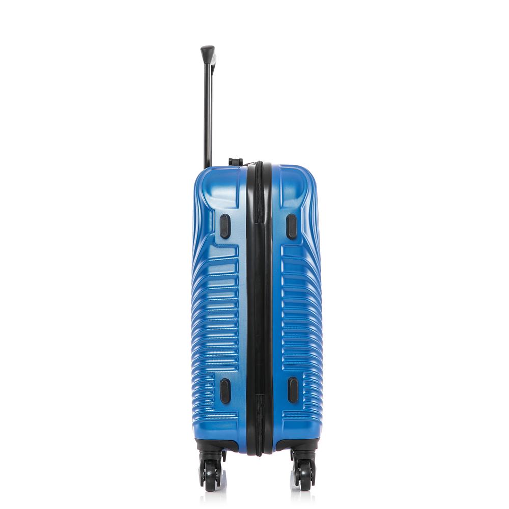 DUKAP Inception Lightweight Hardside Spinner 20 inch Blue. Picture 7