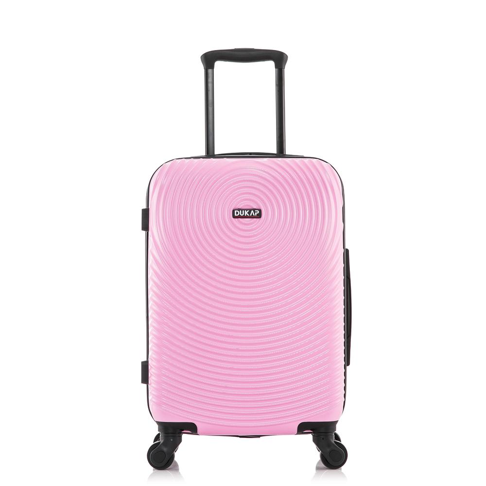 DUKAP Inception Lightweight Hardside Spinner 20 inch Pink. Picture 1
