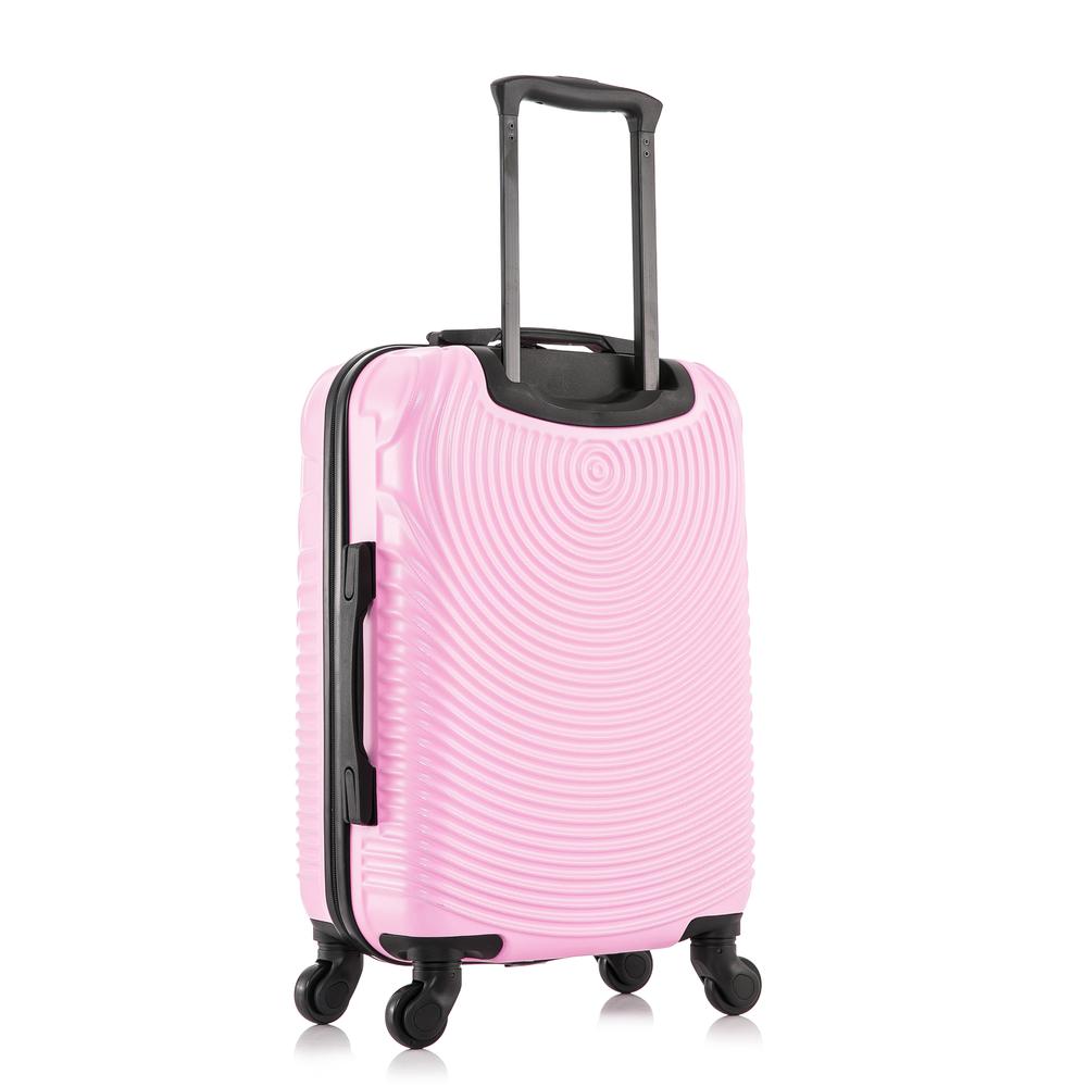 DUKAP Inception Lightweight Hardside Spinner 20 inch Pink. Picture 5