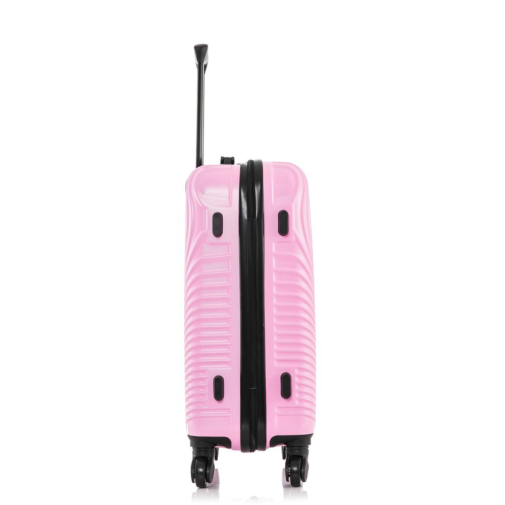 DUKAP Inception Lightweight Hardside Spinner 20 inch Pink. Picture 9