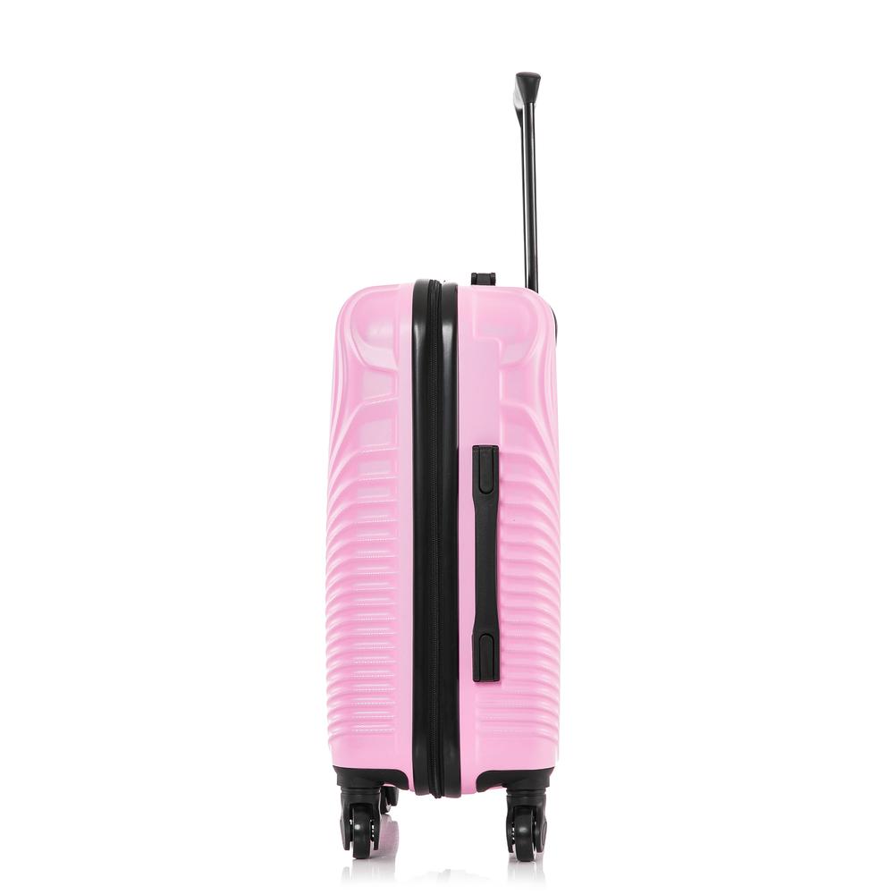 DUKAP Inception Lightweight Hardside Spinner 20 inch Pink. Picture 6