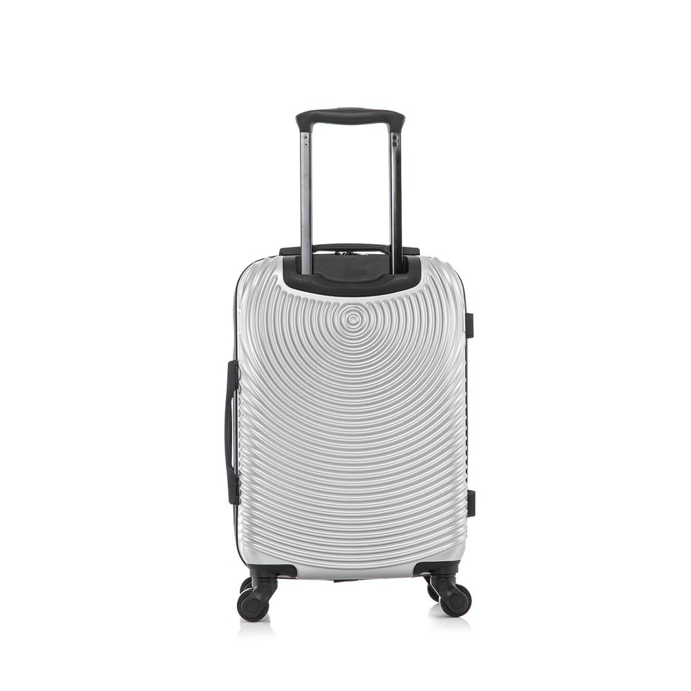 DUKAP Inception Lightweight Hardside Spinner 20 inch Silver. Picture 9