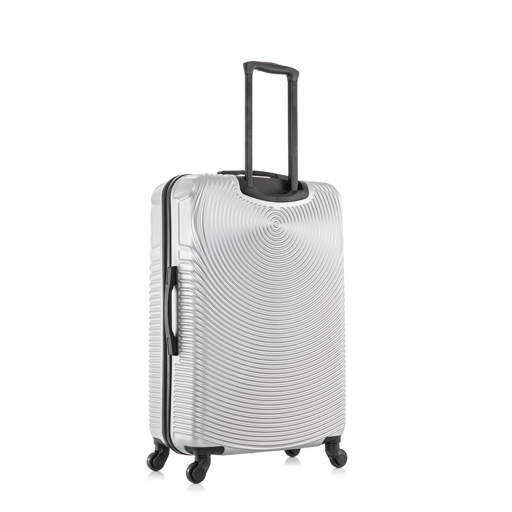 DUKAP Inception Lightweight Hardside Spinner 3 Piece  set  20'',24'', 28'' Silver. Picture 5