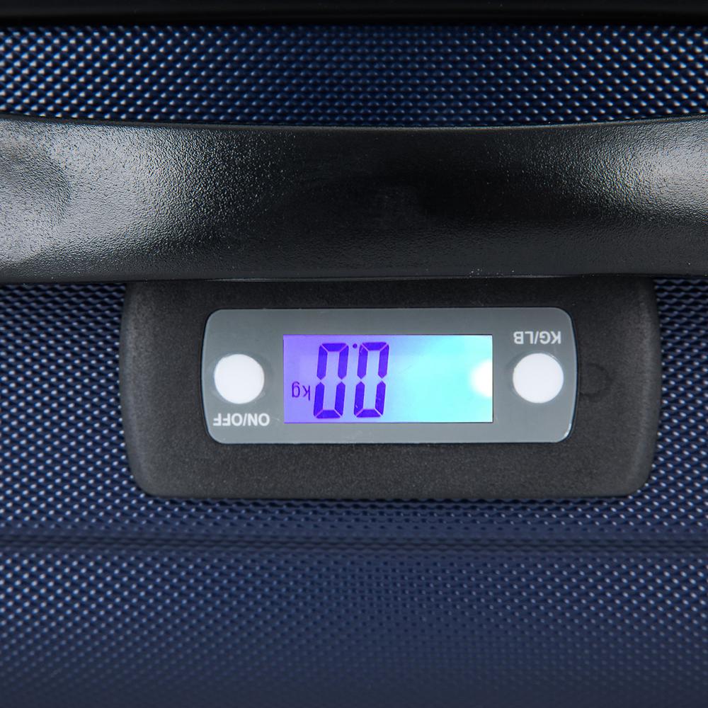 DUKAP Intely Hardside Spinner 28 inch with  Integrated Digital Weight Scale  - Blue. Picture 7