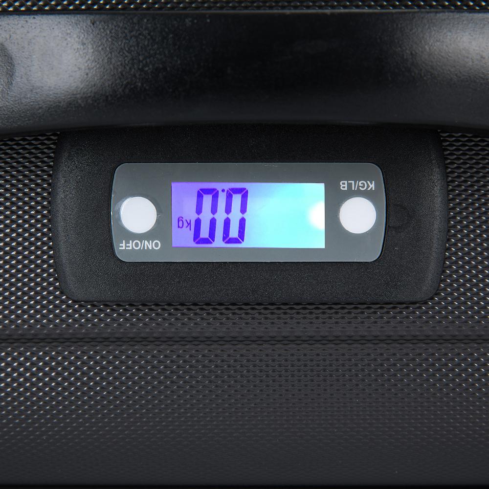 DUKAP Intely Hardside Spinner 28 inch with  Integrated Digital Weight Scale  - Grey. Picture 3