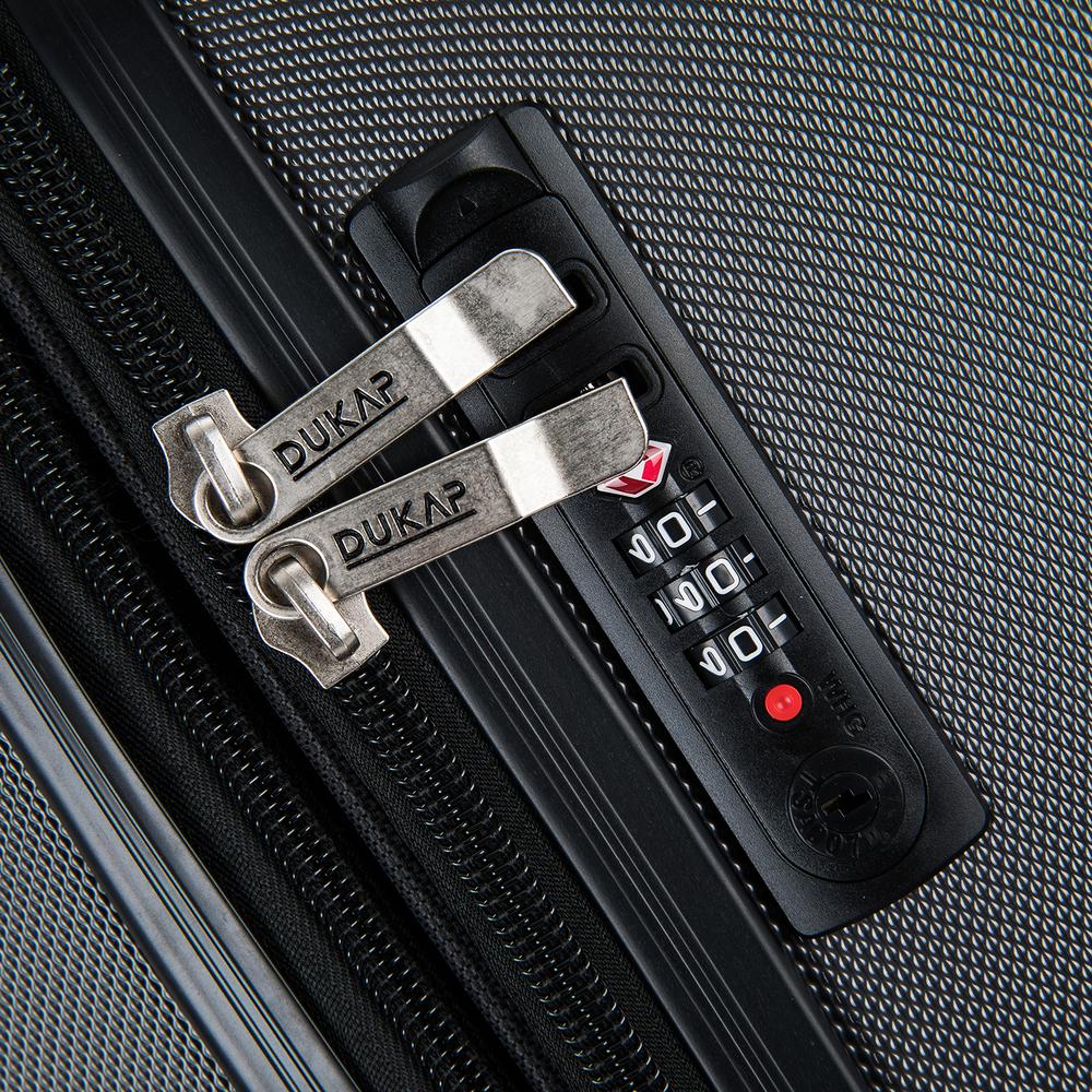 DUKAP Intely Hardside Spinner 28 inch with  Integrated Digital Weight Scale  - Grey. Picture 4