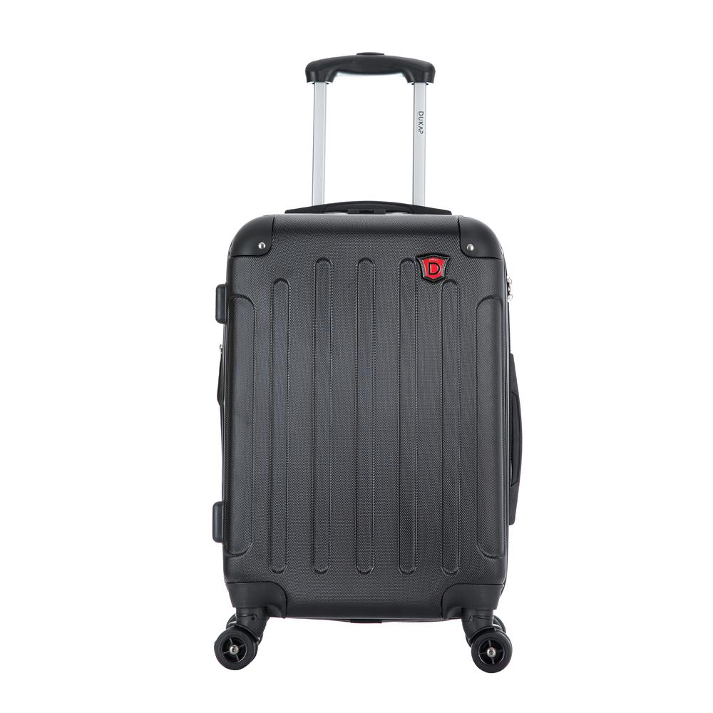 DUKAP Intely Hardside Spinner 20 inch with integrated USB port - Black. Picture 4