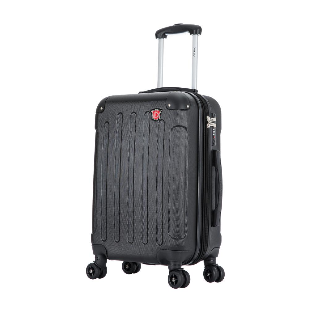 DUKAP Intely Hardside Spinner 20 inch with integrated USB port - Black. Picture 5