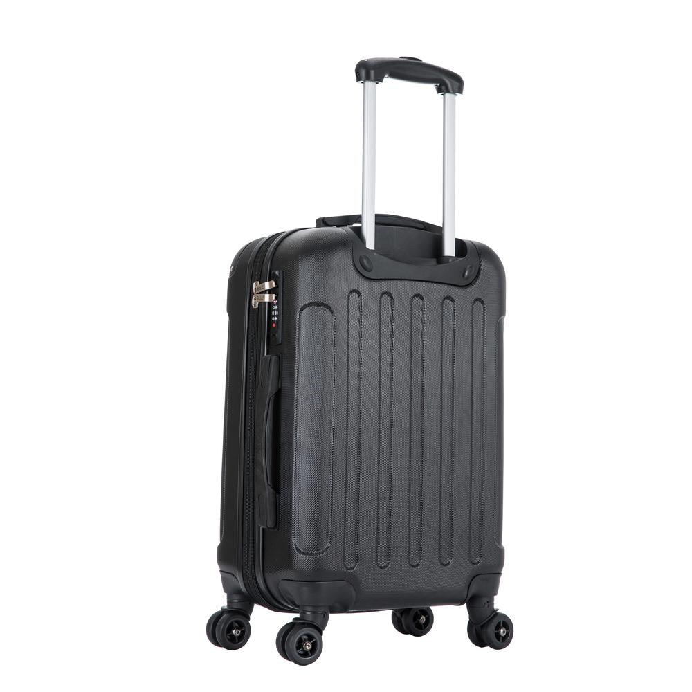 DUKAP Intely Hardside Spinner 20 inch with integrated USB port - Black. Picture 3
