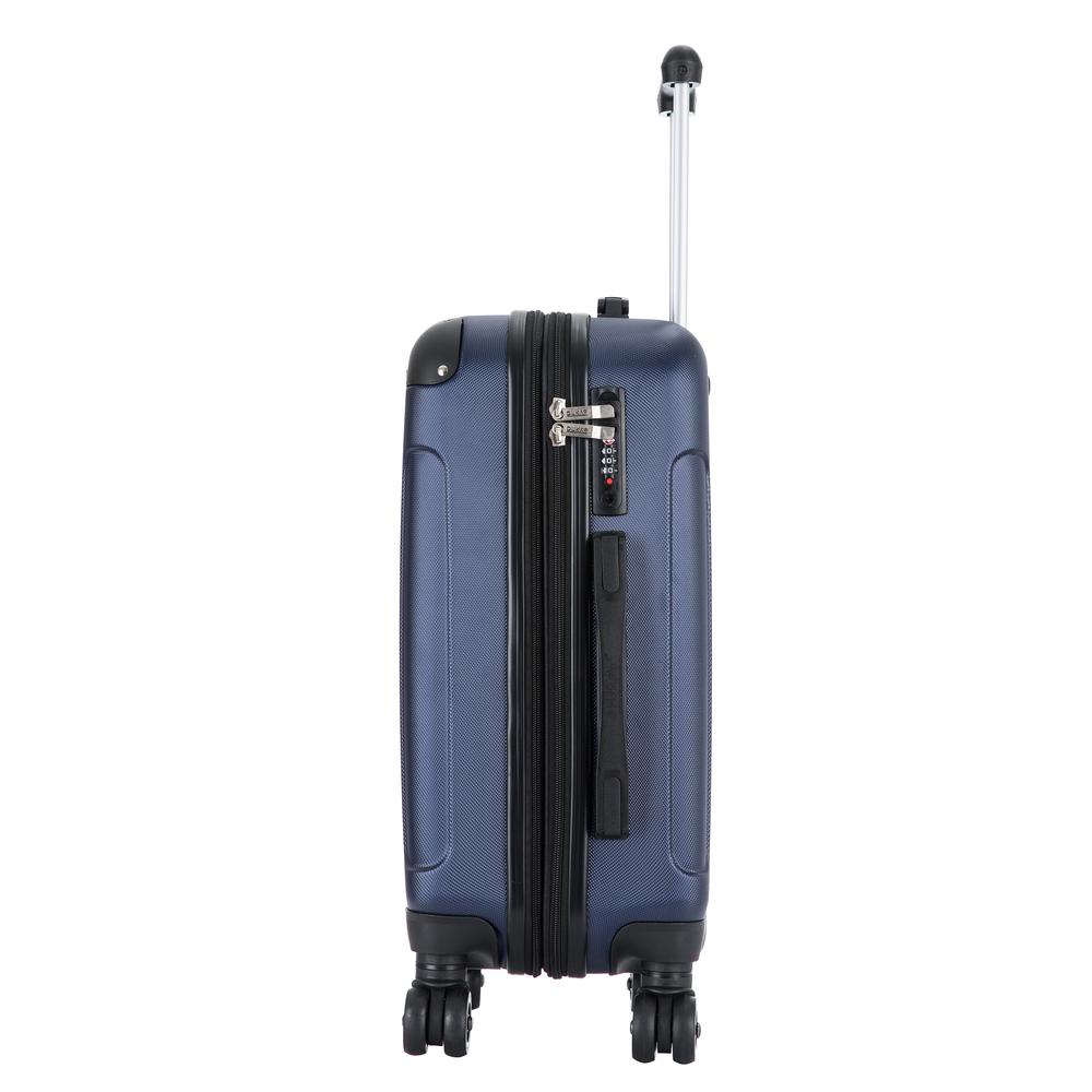 DUKAP Intely Hardside Spinner 20 inch with integrated USB port - Blue. Picture 4