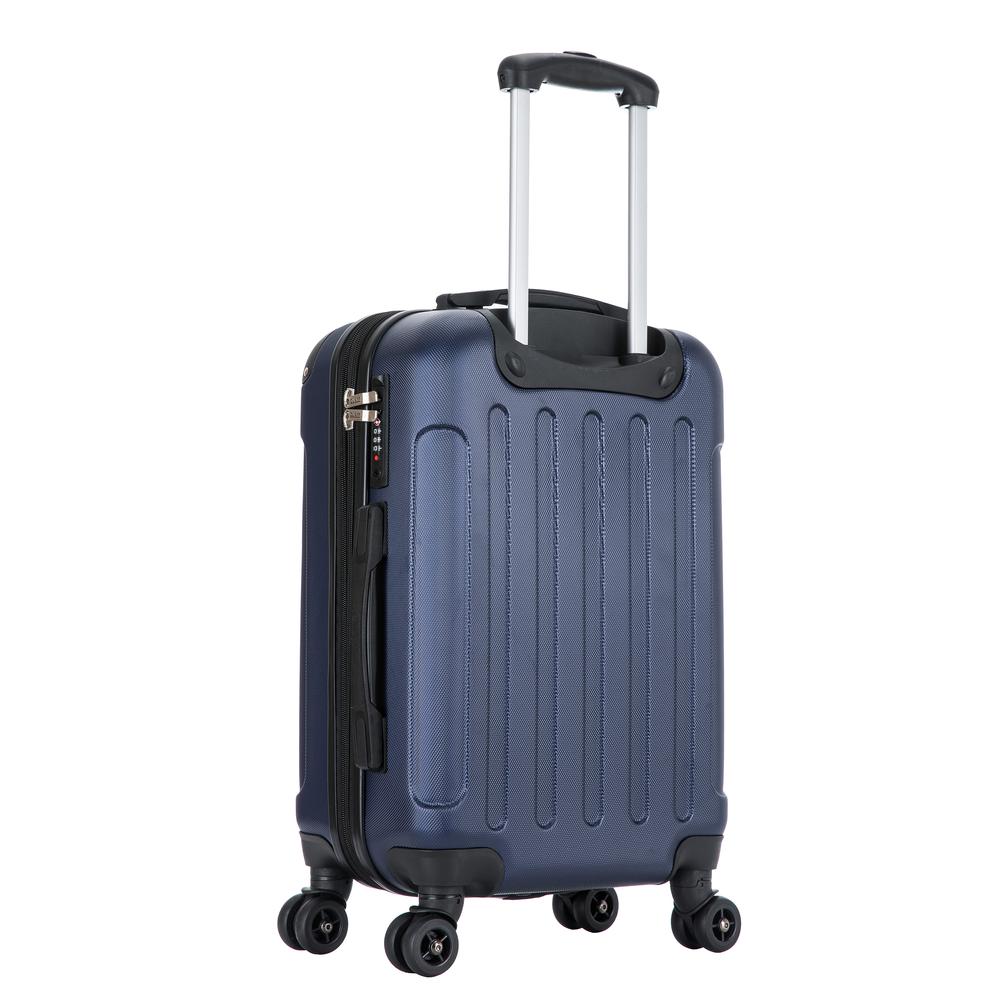 DUKAP Intely Hardside Spinner 20 inch with integrated USB port - Blue. Picture 6