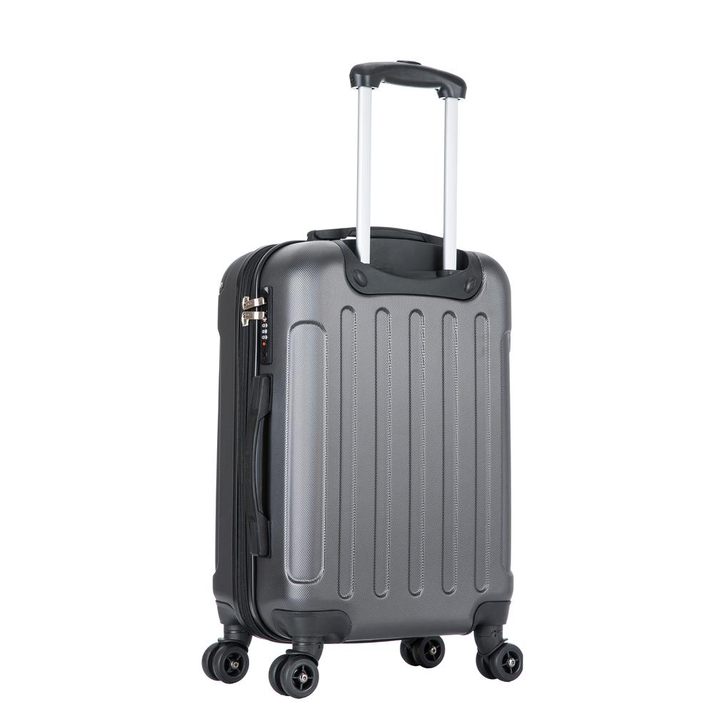DUKAP Intely Hardside Spinner 20 inch with integrated USB port - Grey. Picture 2