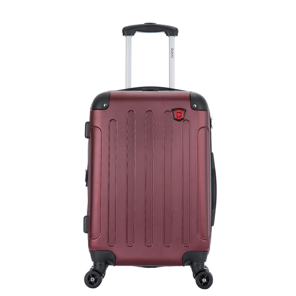 DUKAP Intely Hardside Spinner 20 inch with integrated USB port - Wine. Picture 5