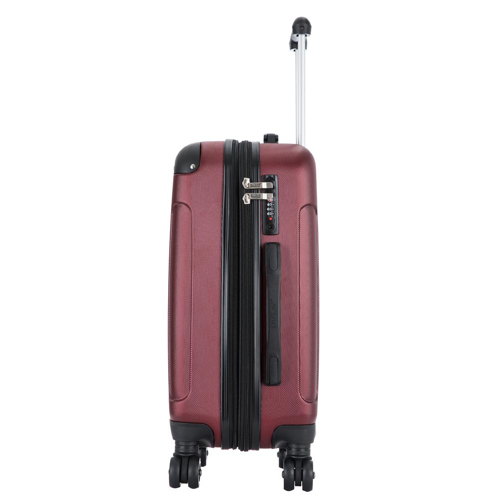 DUKAP Intely Hardside Spinner 20 inch with integrated USB port - Wine. Picture 3