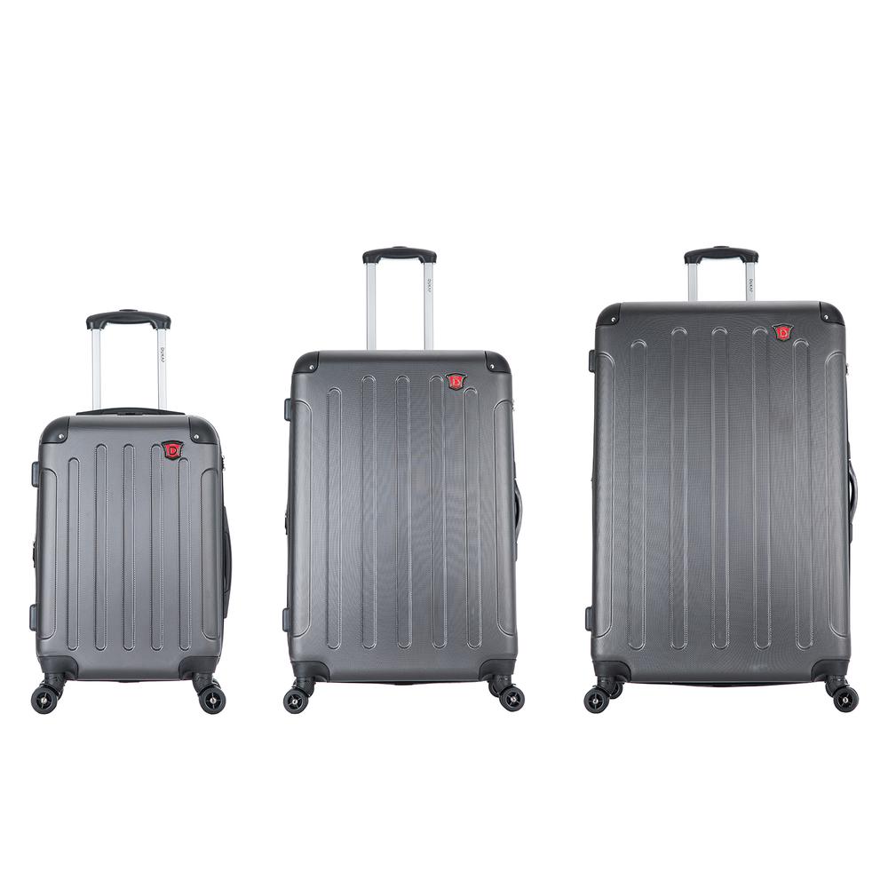 DUKAP Intely Smart Hardside 3 piece set 20''/28''/32'' + USB Port + integrated weight scale - Grey. Picture 5